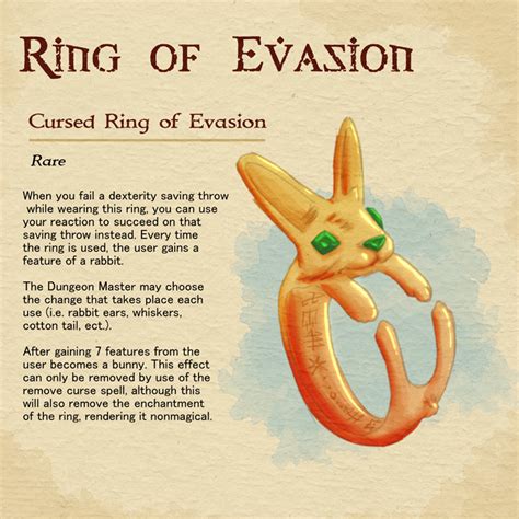 Dark magic of the cursed ring